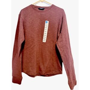 Member's Mark,‎ Men's  Small Long Sleeve Brown Double Knit Crew Sweater